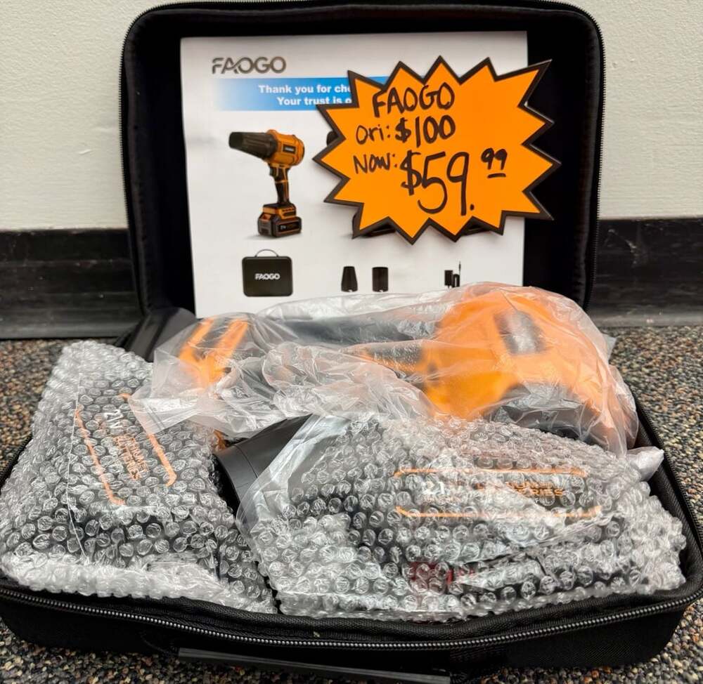 FAOGO Cordless Leaf Blower Jet Dry Fan